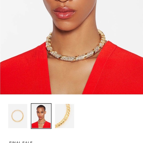 Lanvin Jewelry - Lanvin Orange rhinestone choker